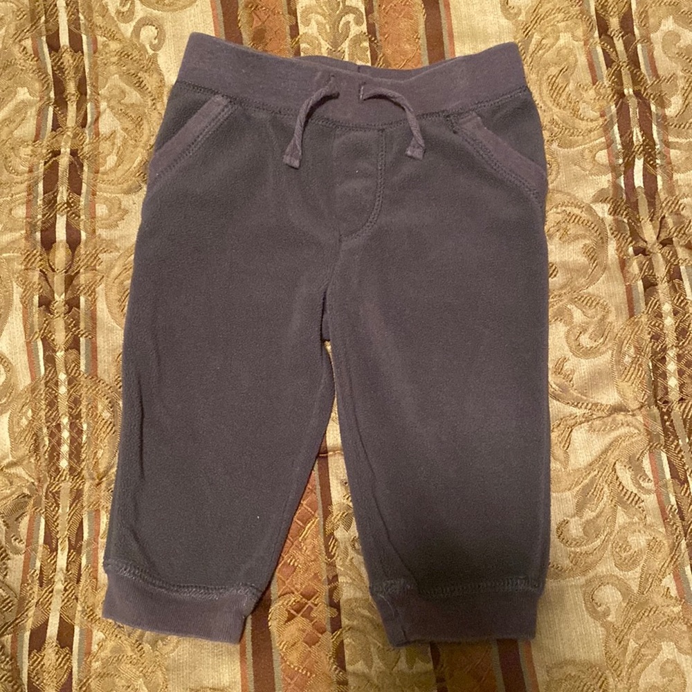 Boys fleece pants size 3-6 months